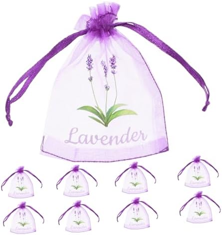 MAGICLULU 20pcs Lavender Sachet Bags Drawstring Empty Storage Pouches