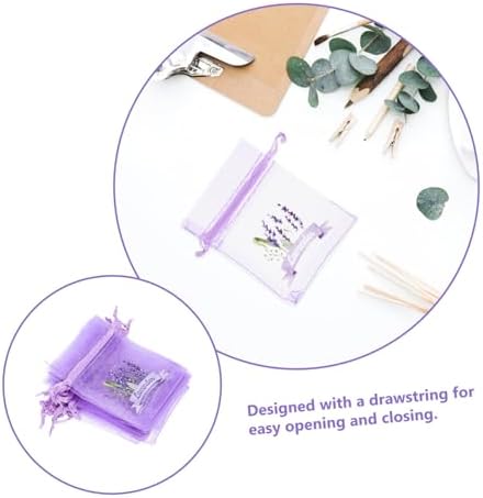 ABOOFAN 20pc Lavender Sachet Bags Empty Mesh Storage Pouches