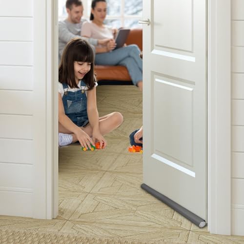 Double Sided Door Draft Stopper for Noise and Smell Protection