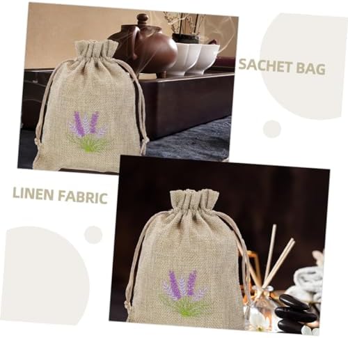 VOSAREA 5pcs Refillable Lavender Sachet Bags for Home Fragrance