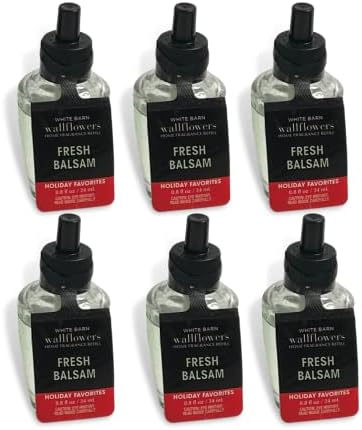 Bath Body Works Fresh Balsam Wallflowers Refill 6 Pack