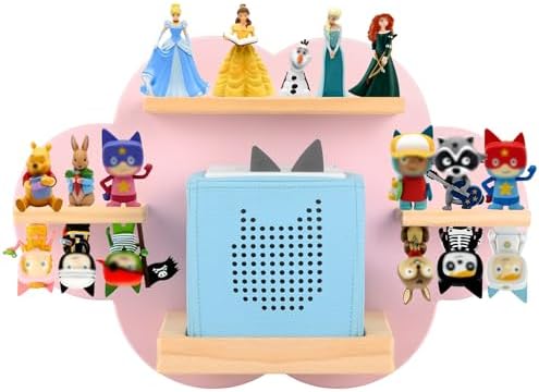 Tonies Box Organizer Magnetic Floating Shelf Pink