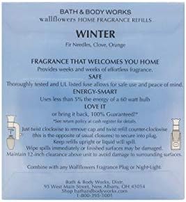 Bath Body Works Winter Wallflower Refill 2 Bulbs