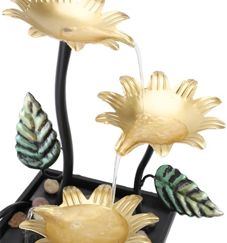 Tomotato Tabletop Fountain with Adjustable Flow and LED Light