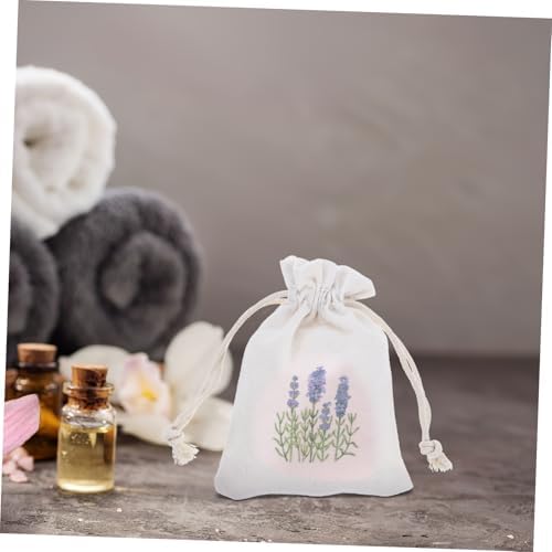 Mobestech 10pcs Drawstring Lavender Sachet Bags for Home Aroma Storage