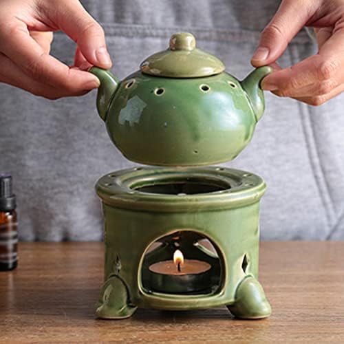 WAYUTO 6 Inch Blue Ceramic Essential Oil Burner