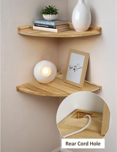 Godimerhea Corner Shelves Wall Mount 12x12 Inch