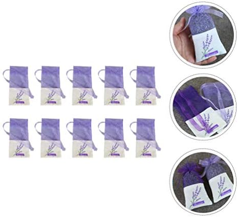 Cabilock 22Pcs Clear Lavender Drawstring Sachets