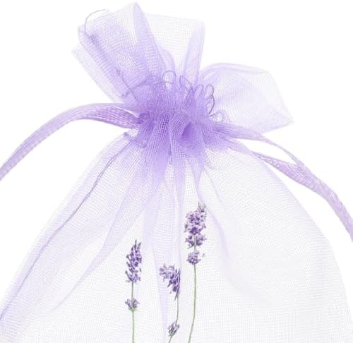 LOGOFUN 20PCS Lavender Scented Drawstring Bags