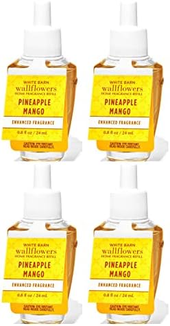 Bath and Body Works 4 Pack Pineapple Mango Wallflowers Fragrance Refill
