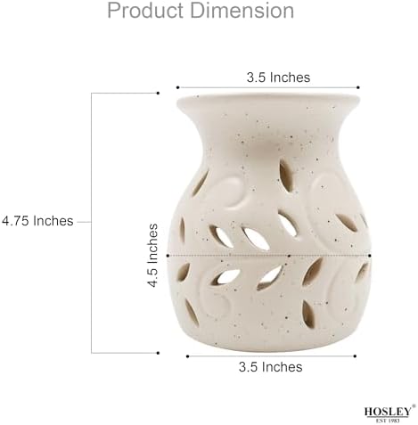 Hosley Elegant Ceramic Oil Warmers Set of 3