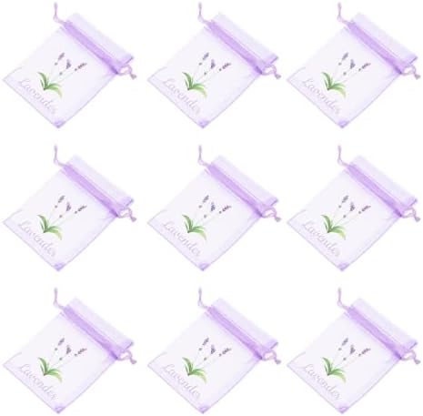 LOGOFUN 50PCS Lavender Sachet Drawstring Bags