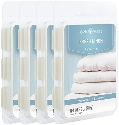Candle Warmers Etc Classic Wax Melts 25oz Fresh Linen 4-Pack