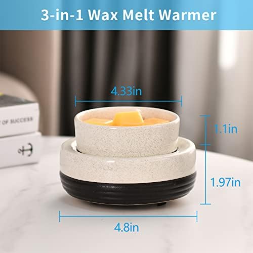 Stylish Ceramic Candle Wax Melter for Home Fragrance