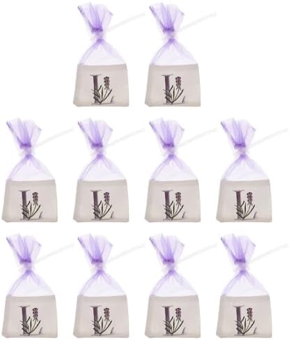 LUOZZY 10Pcs Lavender Sachet Bags for Storage and Freshener