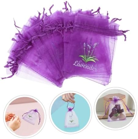Cabilock 20pcs Lavender Scented Drawstring Sachets