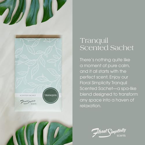 Floral Simplicity Tranquil Scented Sachets Pack of 6
