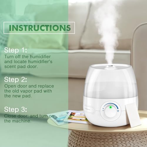 32 Pcs Universal Humidifier Scented Pads with 8 Scents