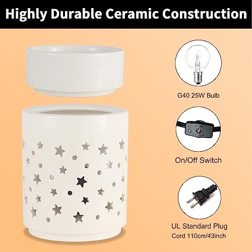 Elegant Ceramic Wax Melter Warm Burner