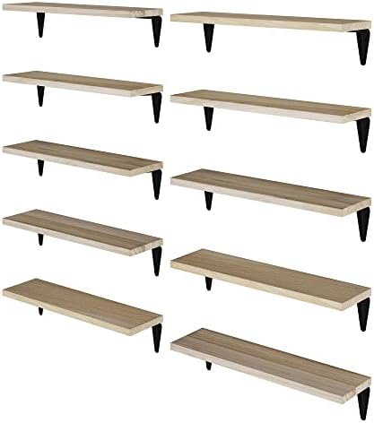 Wallniture Arras Floating Shelves Set of 10 17x45