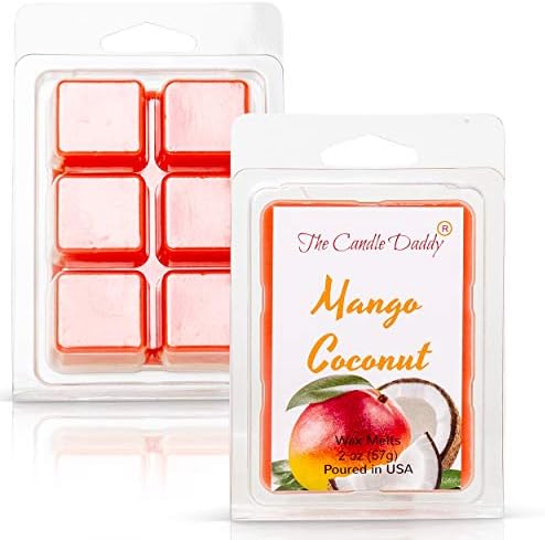 The Candle Daddy Mango Coconut Scented Wax Melts 2 Oz 6 Cubes