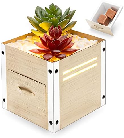 GXD Artificial Succulent Wax Warmer with LED Light