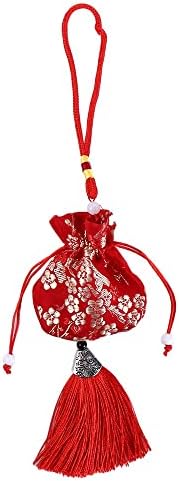 Women Brocade Sachet with Plum Flower Design