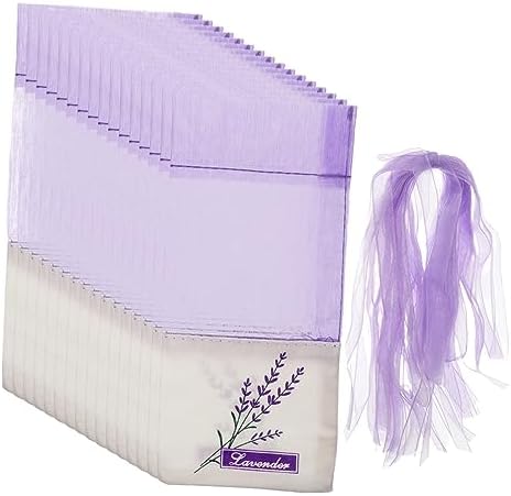 GLEAVI 50pcs Lavender Sachet Bags Pack