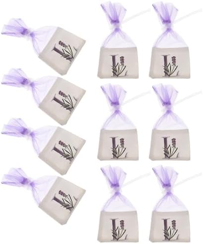 LOGOFUN 10PCS Lavender Sachet Drawstring Bags