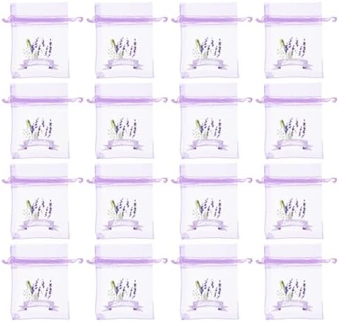 ABOOFAN 20pc Lavender Sachet Bags Empty Mesh Storage Pouches