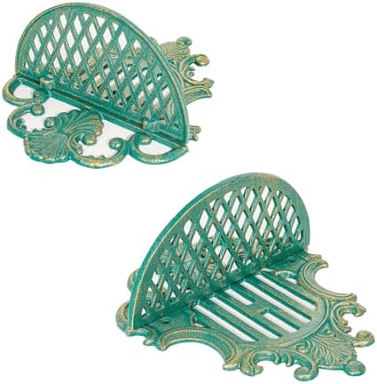 Sungmor 2PC Gothic Floating Shelves Heavy Duty Cast Iron Wall Mount