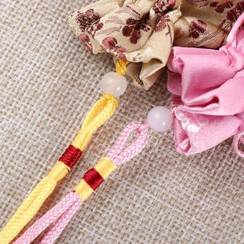 Pink Women Jewelry Storage Bag with Drawstring