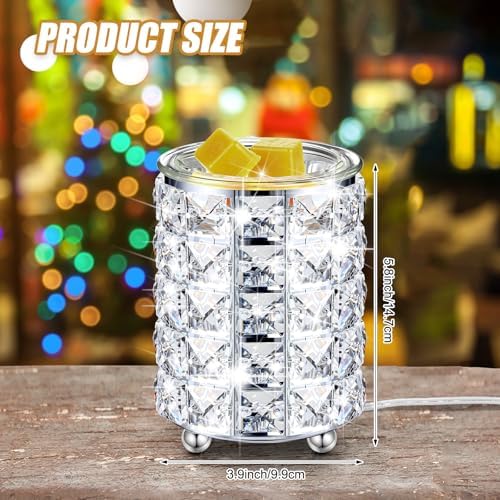 2 Pcs Crystal Wax Melt Warmer for Home Decor