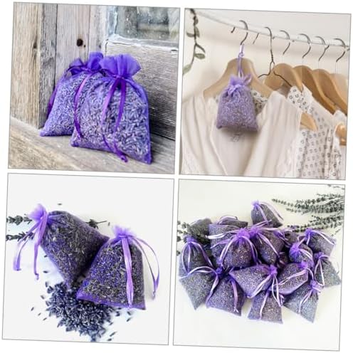 Vaguelly 10pcs Lavender Sachets for Home Wardrobe and Closet Fresheners