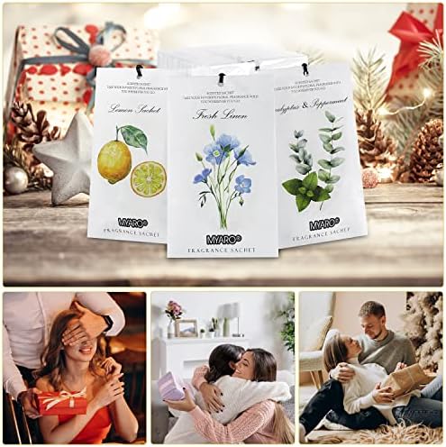 MYARO 12 Pack Scented Sachets for Drawer and Closet