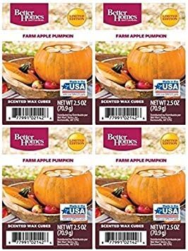 NITRO Better Homes and Gardens Farm Apple Pumpkin Wax Cubes 4 Pack