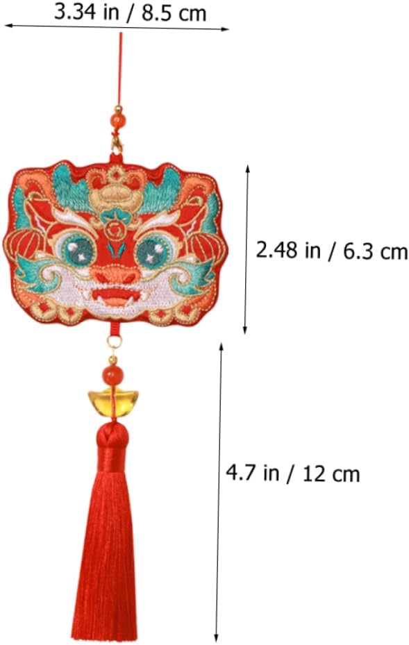 LIFKOME Embroidered Dragon Sachet Holder Bag