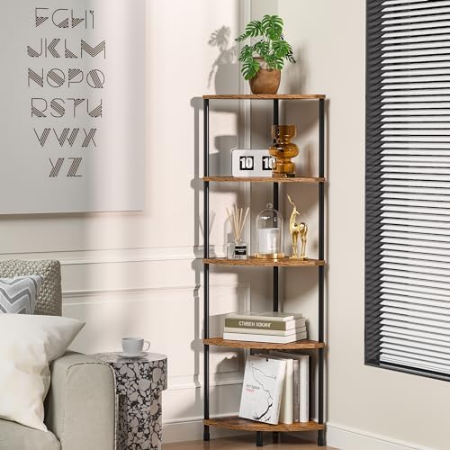Greatseas 5 Tier Tall Corner Plant Stand Shelf
