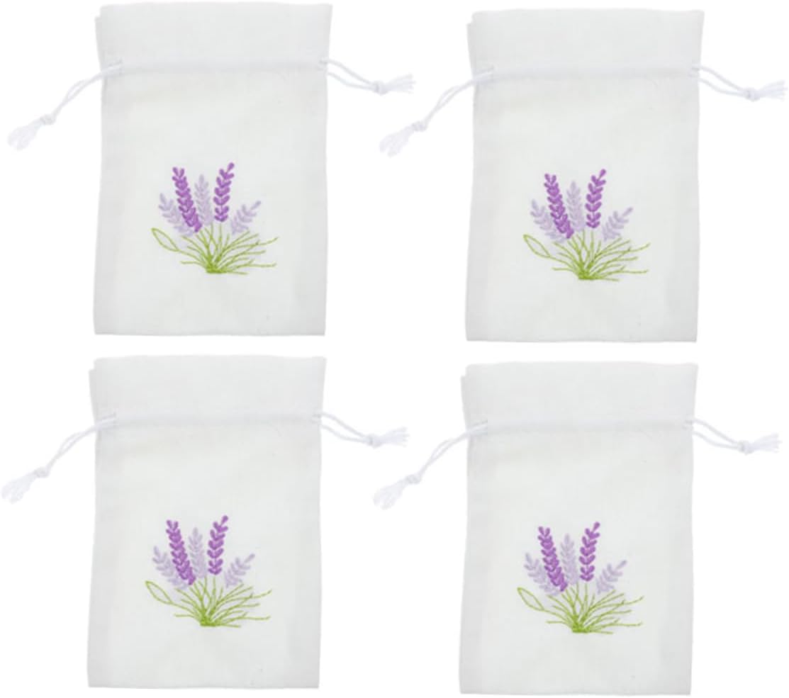 STOBAZA 4pcs Lavender Sachet Bags for Home Organization