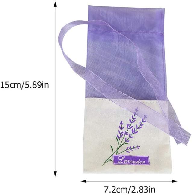 Cabilock 22Pcs Clear Lavender Drawstring Sachets