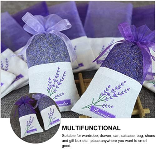 Cabilock 22Pcs Clear Lavender Drawstring Sachets