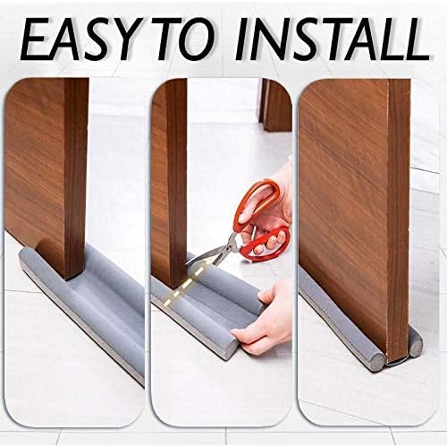 Under Door Draft Stopper Gray 2pcs