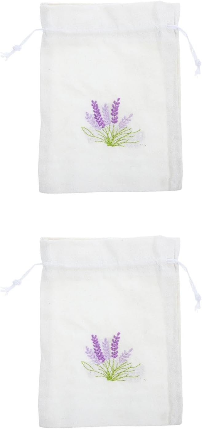 2pcs Lavender Sachet Drawstring Bags for Wedding Favors
