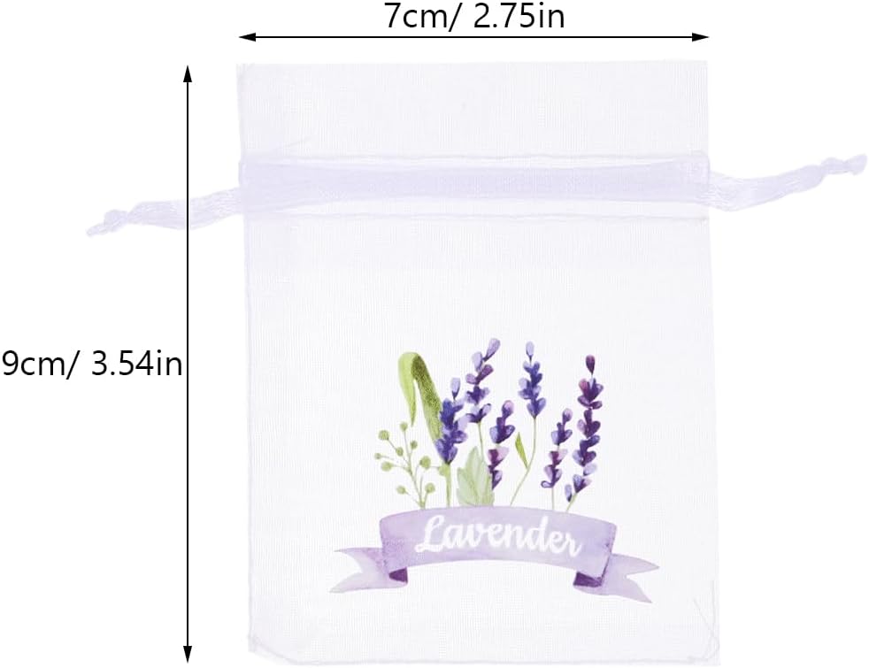 LUOZZY 80 Pcs Lavender Sachet Bags with Drawstring 1