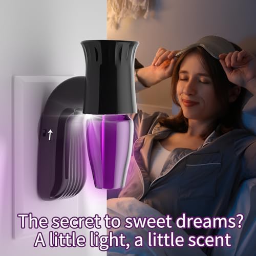 Zoblise 2pcs Wall Fragrance Plug In with Night Light