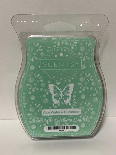 Scentsy Aloe Water Cucumber Wickless Candle Tart Wax 8 Squares