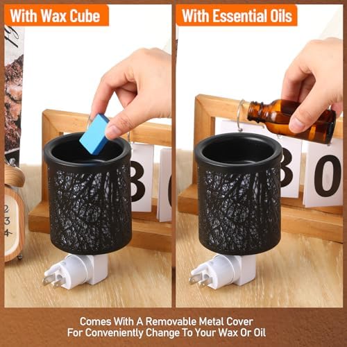 Tujoe 4 Pack Wall Plug Wax Melt Warmer with Metal Burner