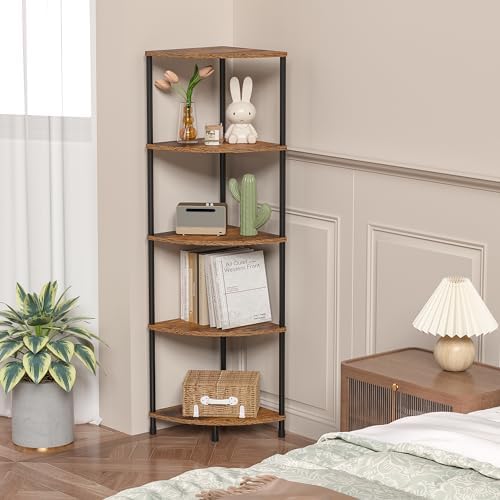 Greatseas 5 Tier Tall Corner Plant Stand Shelf