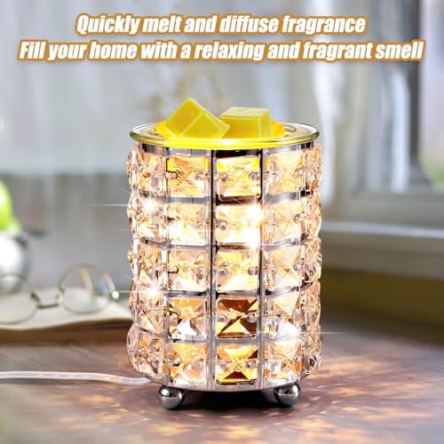 2 Pcs Crystal Wax Melt Warmer for Home Decor