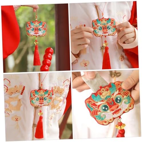 LIFKOME Embroidered Dragon Sachet Holder Bag